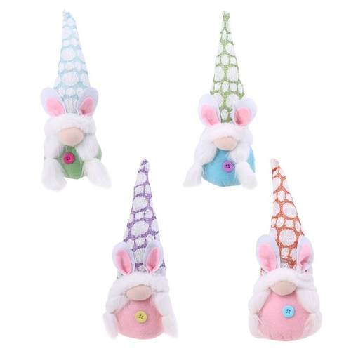 Easter Bunny Gnoe Rabbit Plush Toys Doll Ornaents Spring K
