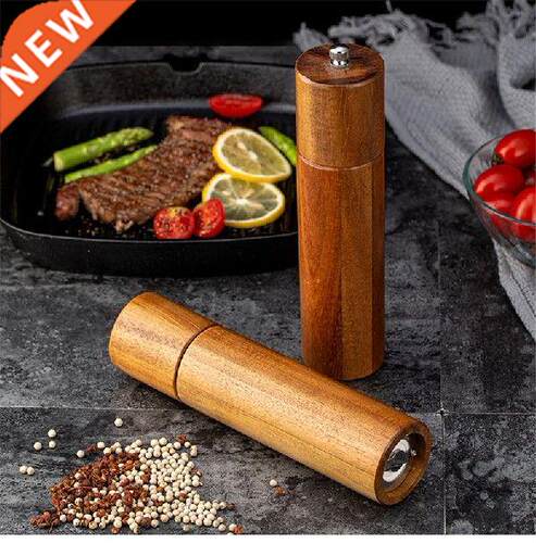 1pcs 8 Inch Acacia Wood Salt and Pepper Mills with