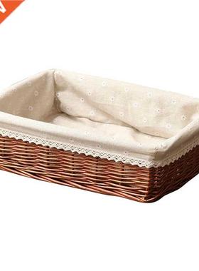 Handmade Wicker Storage Basket Bread Basket Fruit Basket Ser