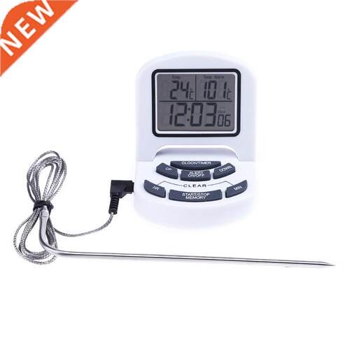 Timer Thermometer LCD Probe Meat BBQ Grill Kitchen Food Cook