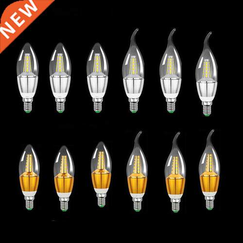 6PCS 5W AC85-265V 2835smd Led Candle Bulb E12/E14/E27 Base L