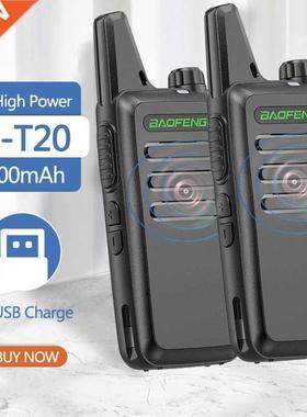 1/2PCS Baofeng BF-T20 5W Portable Mini Walkie Talkie VOX Cha