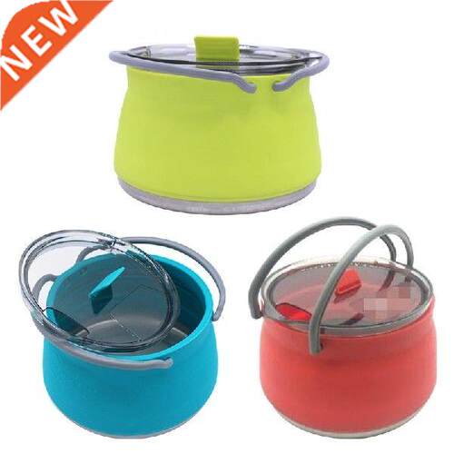 T4MF Portable Folding Silicone Kettle Collapsible Stainless