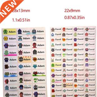 Boy Custom Name Sticker Cute  Robot Waterproof Person