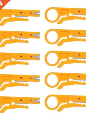 10Pcs Wire Stripper Multi Purpose Mini Cable Crimping Stripp