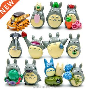 12pcs Studio Ghibli Totoro ini Resin Action Figures Hayao