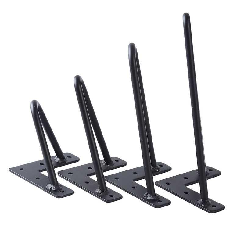10cm-25cm Iron Table Legs Metal Furniture Foot Black Chair