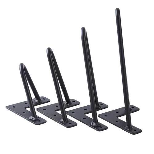 10cm-25cm Iron Table Legs Metal Furniture Foot Black Chair