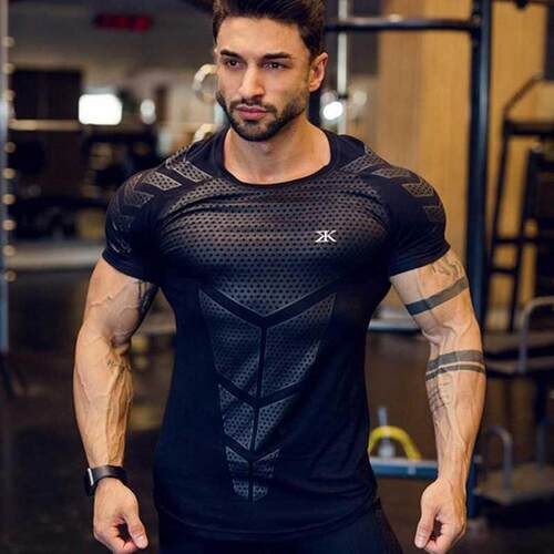 2022 New large-type Men Compression T-shirt men Sporting Ski