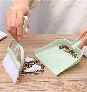 1 Set Mini Cleaning Brush Small Broom Dustpans Set Desktop S