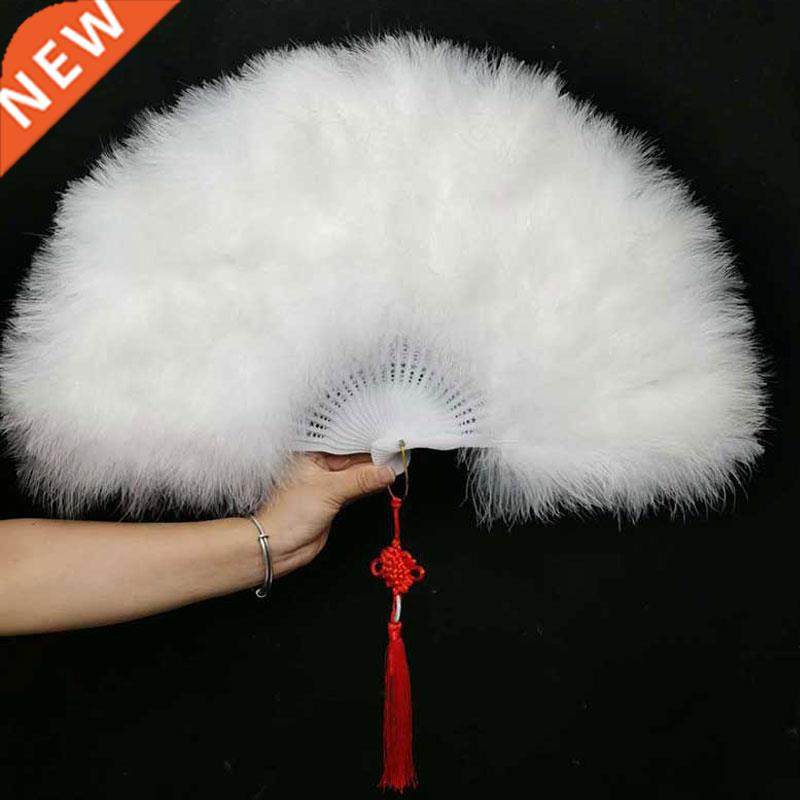 full velvet thickened feather fan standard fan cheongsam