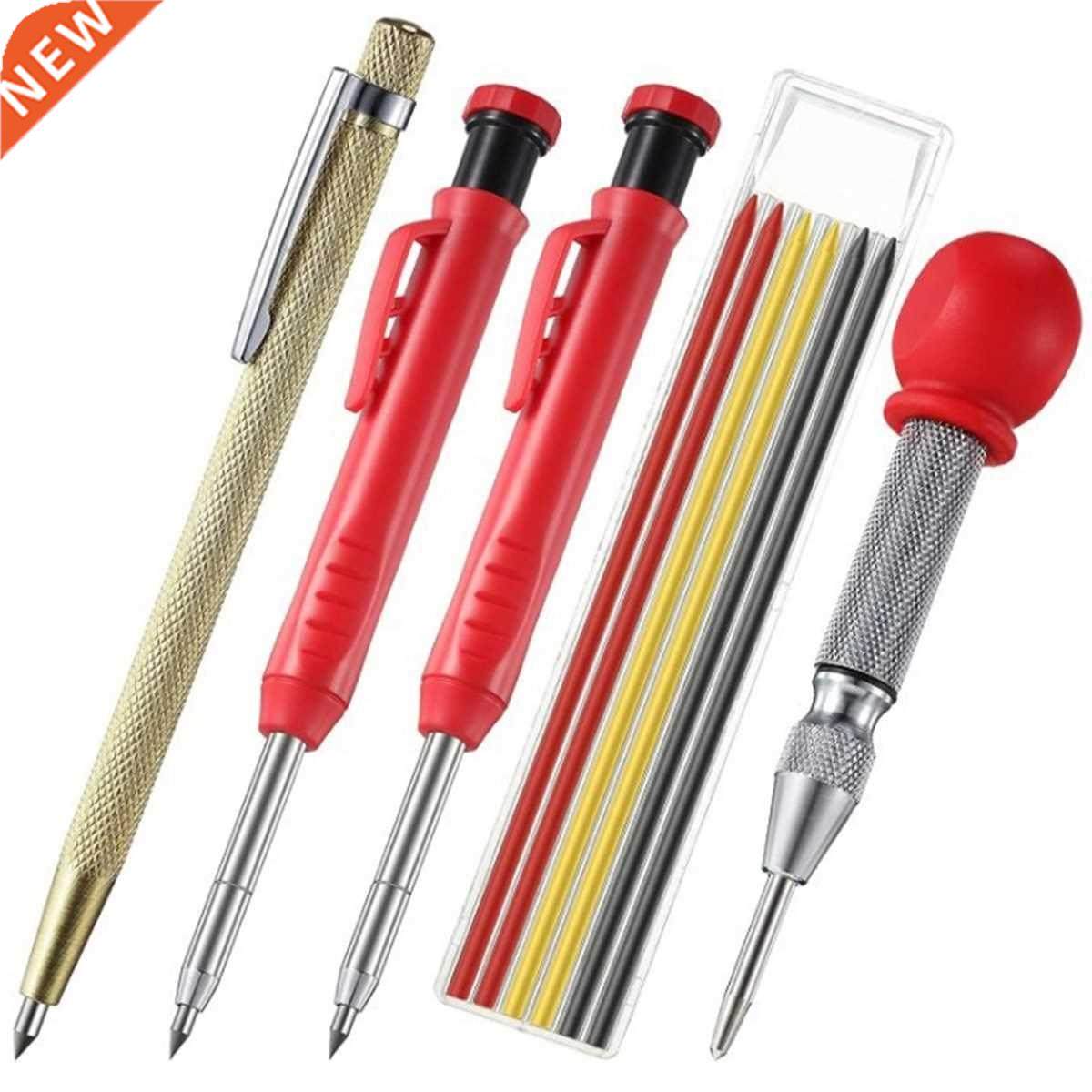 Woodworking Activity Pen Solid Carpenter Pencil Set With 6 R