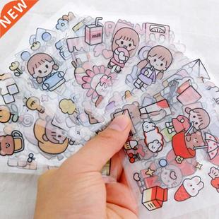 Creative DIY Diary Scrapbook Decorative Stickers Cartoon Wat