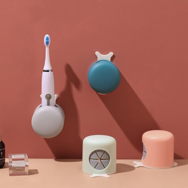 Plastic Cartoon Toothbrush Holder Wall-Mounted Universal Too