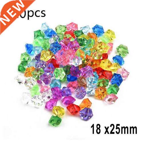20Pcs Colorful Aquarium Acrylic Stones Crystal Ice Cubes