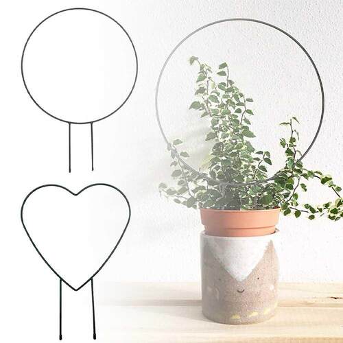 Plant Trellis Support Frame Iron Flower Climbing Rack Love H