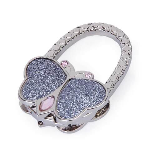 Butterfly Folding Hanger Holder Hook Handbag Bag Rhinestone