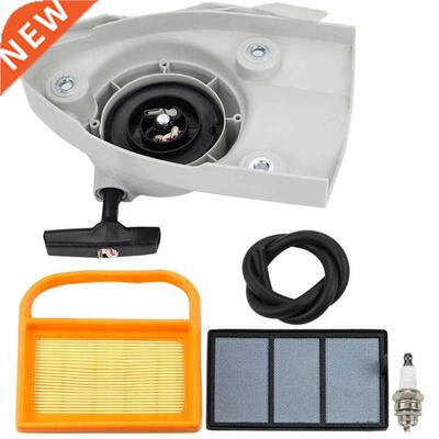 Recoil Rewind Starter Assembly with Air Filter Tune Up Kit f