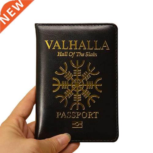 Valhalla Passport Cover Mythological Story Travel Wallet Cov