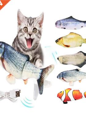 Pet Cats products dancing stuffed fish Funny Simulation inte