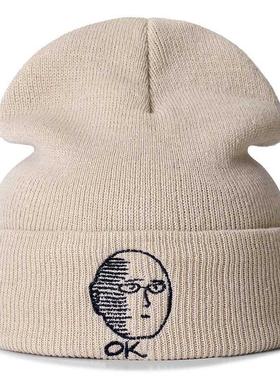 ONE PUNCH-MAN Anime Cotton Casual Beanies for Men Women Knit