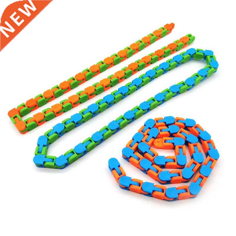 1pc Wacky Tracks Snap and Click Fidget Toys Kids Autism Snak - 实物图