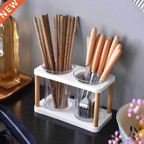 Simple Chopsticks Storage Holder Wooden Chopsticks Tube
