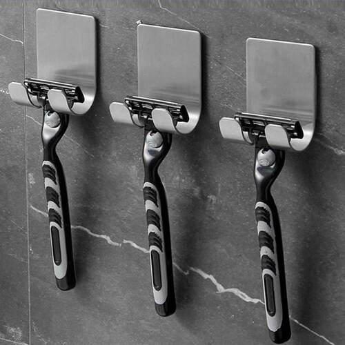 1pc Waterproof Anti-rust Stainless Steel Razor Holder Bathro