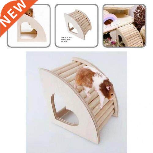 Wooden Hamster Nest House Smooth Surface Bite Resistant Pet