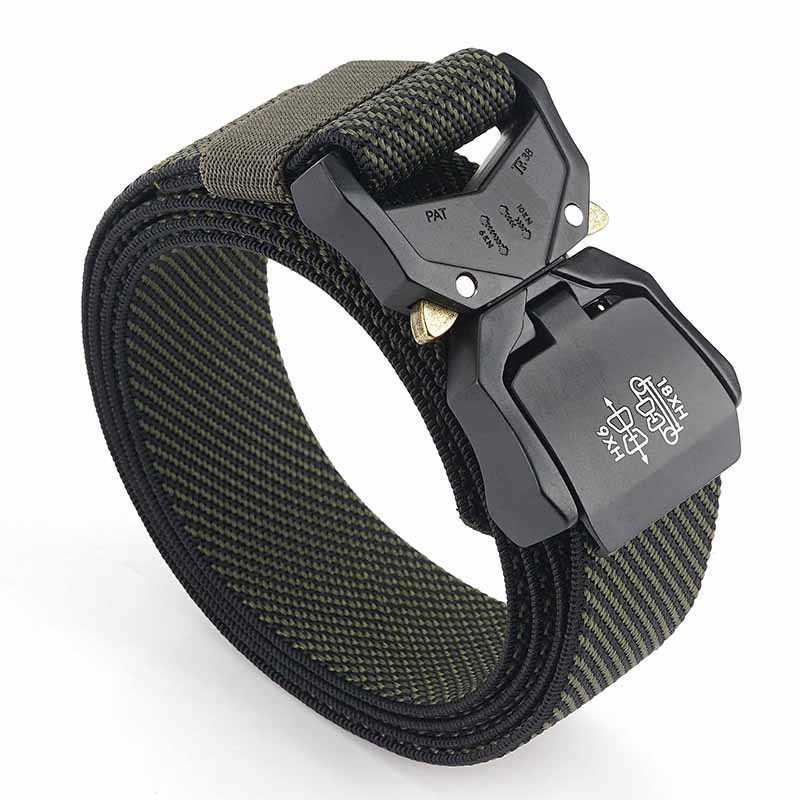 New Aluminum Alloy Outdoor Tactical Belt Men's Elastic Light