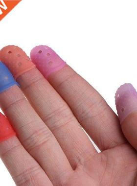 Alat Jahit Tenun Pelindung Jari Bidal Silikon Warna Acak