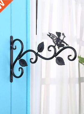 Wall Mounted Flowerpot Hanger Practcal ron Basket Hook