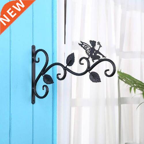 Wall Mounted Flowerpot Hanger Practcal ron Basket Hook