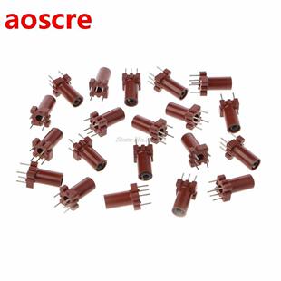 20 Pcs Adjustable Inductor Shell Skeleton Epty Ferrite Core