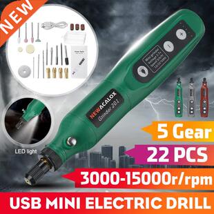 5 Gears USB Engraving Pen Mini Drill Rotary Tool With Grindi