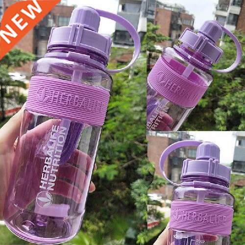 1000ml Nutrition Water Bottle Milk Shake Bottle Straw