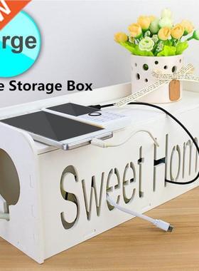 Cable Storage Box Power Strip Wire Case Anti Dust Charger So