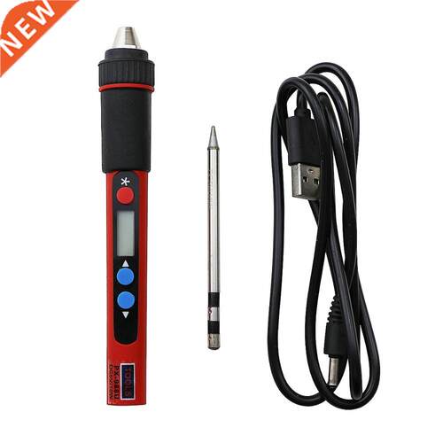 Portable USB Electric Soldering Iron 5V 10W LCD Digital Adju