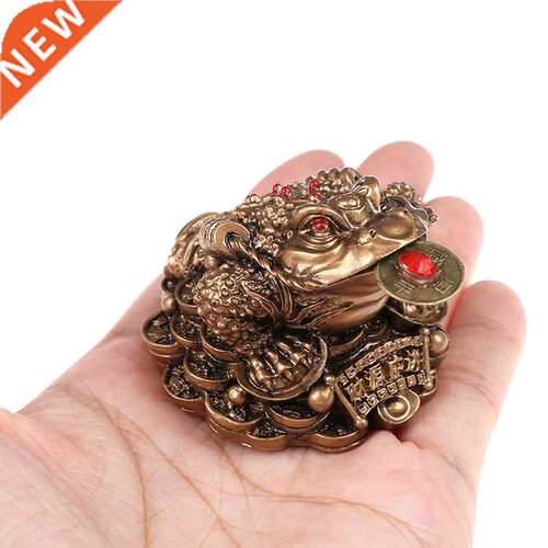 Feng Shui Toad Money LUCKY Fortune Wealth Chinese Golden Fro