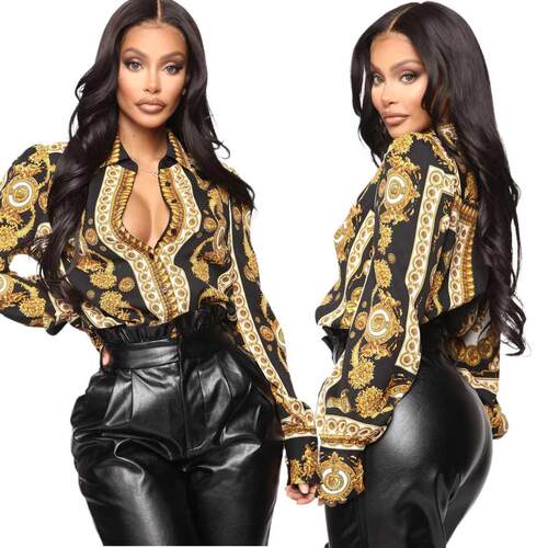 非洲民族风女衬衫African ethnic style sexy blouse for ladies