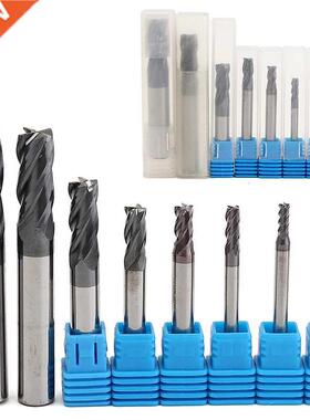 8pcs 4 Flutes Carbide End Mill Set Mayitr Tungsten Steel HRC