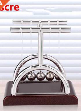 Newton's Crle Desk Table Decor Metal Pendulum Ball Newton