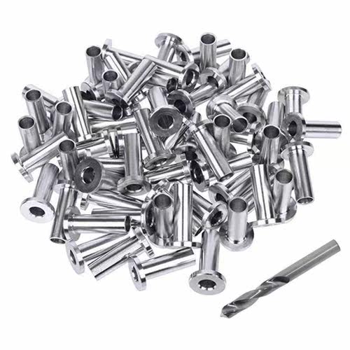 65Pack Stainless Steel Protector Sleeves for 1/8 5/32 or 3/1