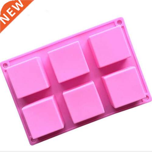 Handmade 6 Holes Lovely Square Silicone Soap Mold Soap Crt