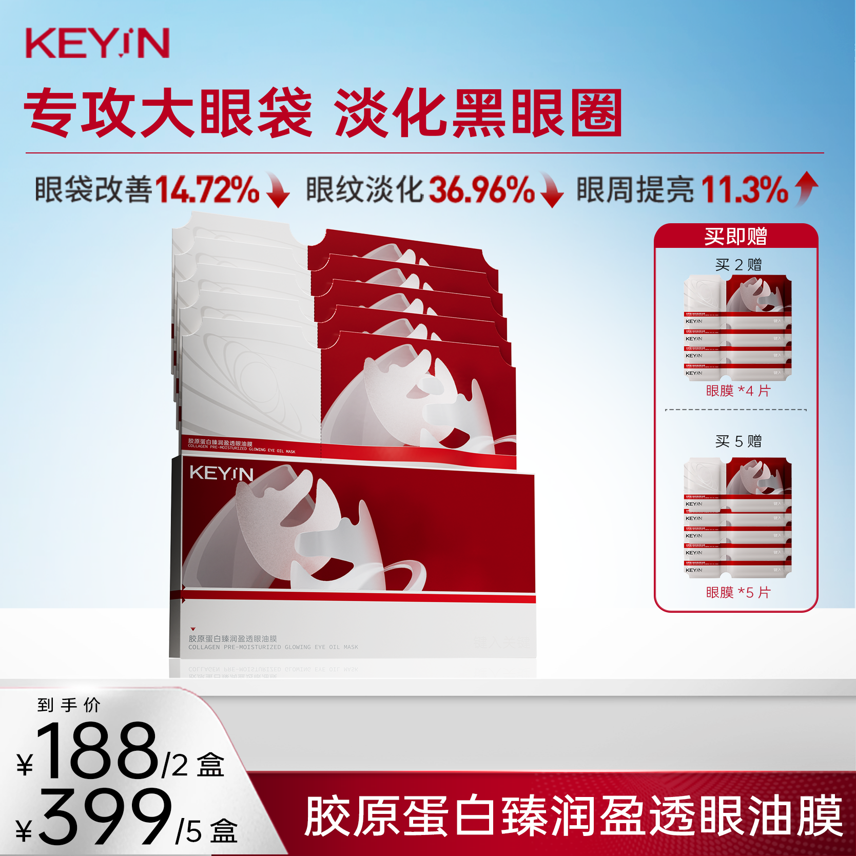 KEYIN眼膜保湿修护滋养抗皱舒缓