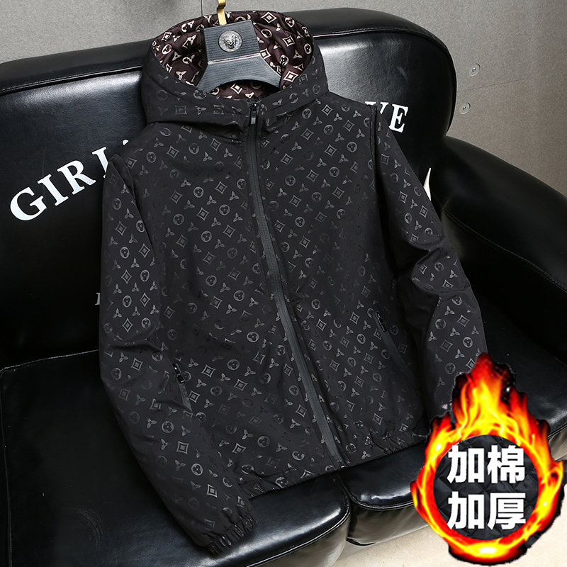 秋冬季加厚外套男学生保暖夹克