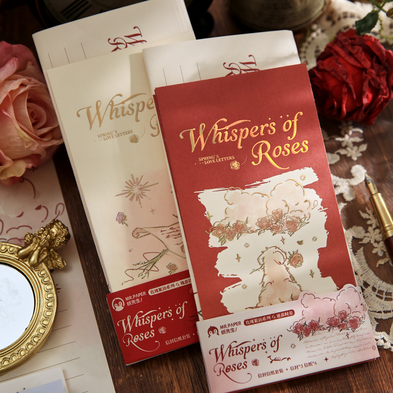 纸先生玫瑰絮语系列信纸信封套装