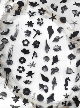 PaperMore雾都独行系列四款雾面防水PET模切胶带ins风高颜值趣味创意小清新复古黑色系杂志手帐diy素材贴纸卷