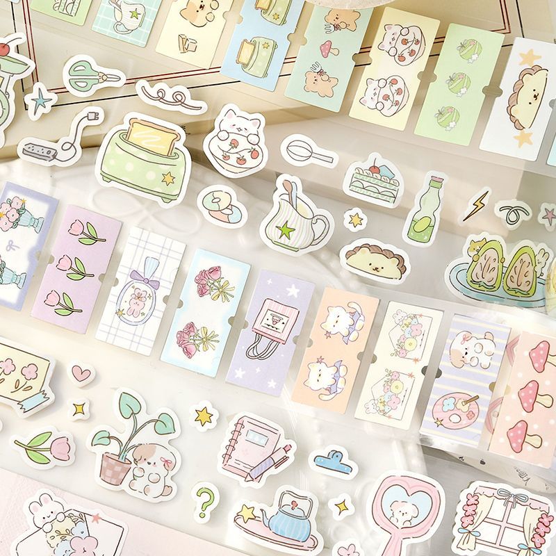 信的恋人幸福漫游合成纸模切胶带