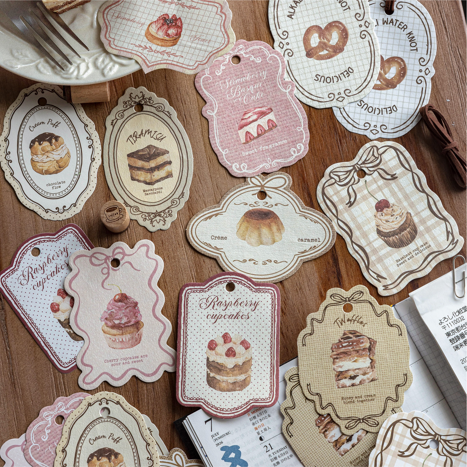 双享装便签贴纸醇香片刻系列四款20张日常个性流行精致高颜值复古咖啡带孔吊牌可挂可粘贴手账素材diy便签纸,文具电教/文化用品/商务用品,贴纸/立体贴纸,淘宝优惠券,粉丝福利购,淘宝优惠卷